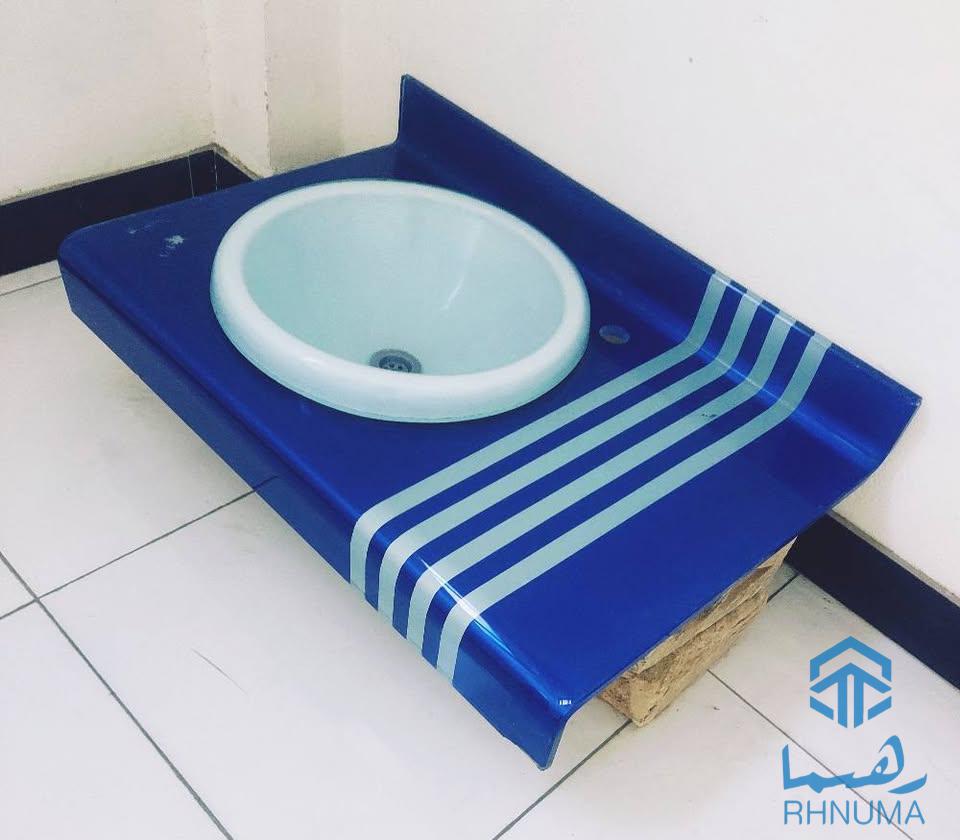 یک عدد سینک دست شویئ شیشه ای ناشکن