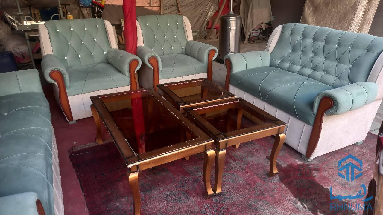 سیت کوچ 7 نفره اسپرنگدار با 3 میز