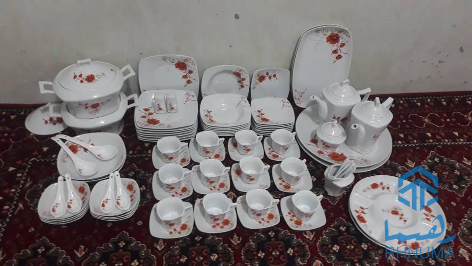 سیت ظرف چینی چای خوری و غذا خوری