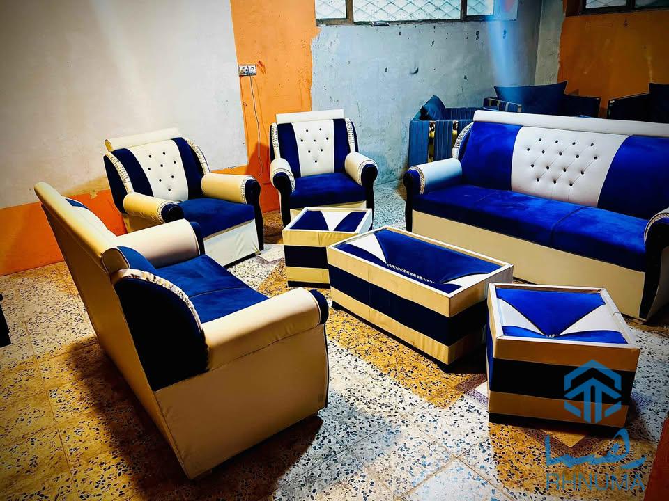 ✨ تخفیف ویژه ✨ سیت‌کوچ 7 نفره دیزاین جدید،  با 3 عدد میز چای خوری