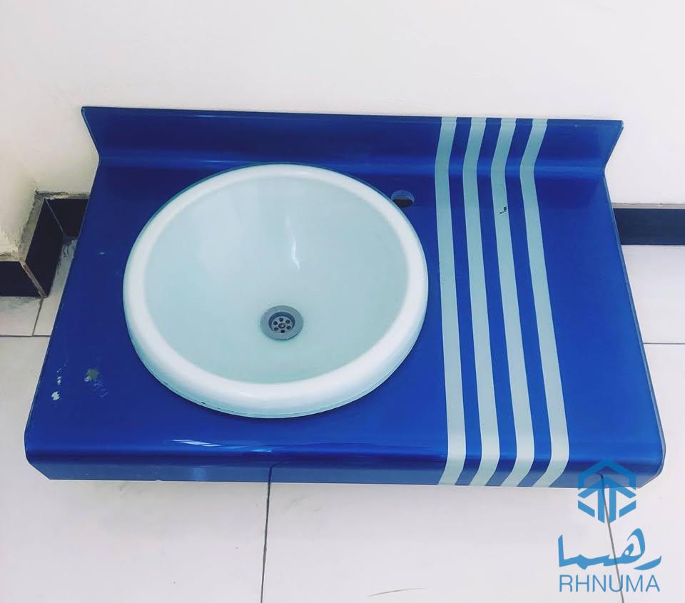 یک عدد سینک دست شویئ شیشه ای ناشکن