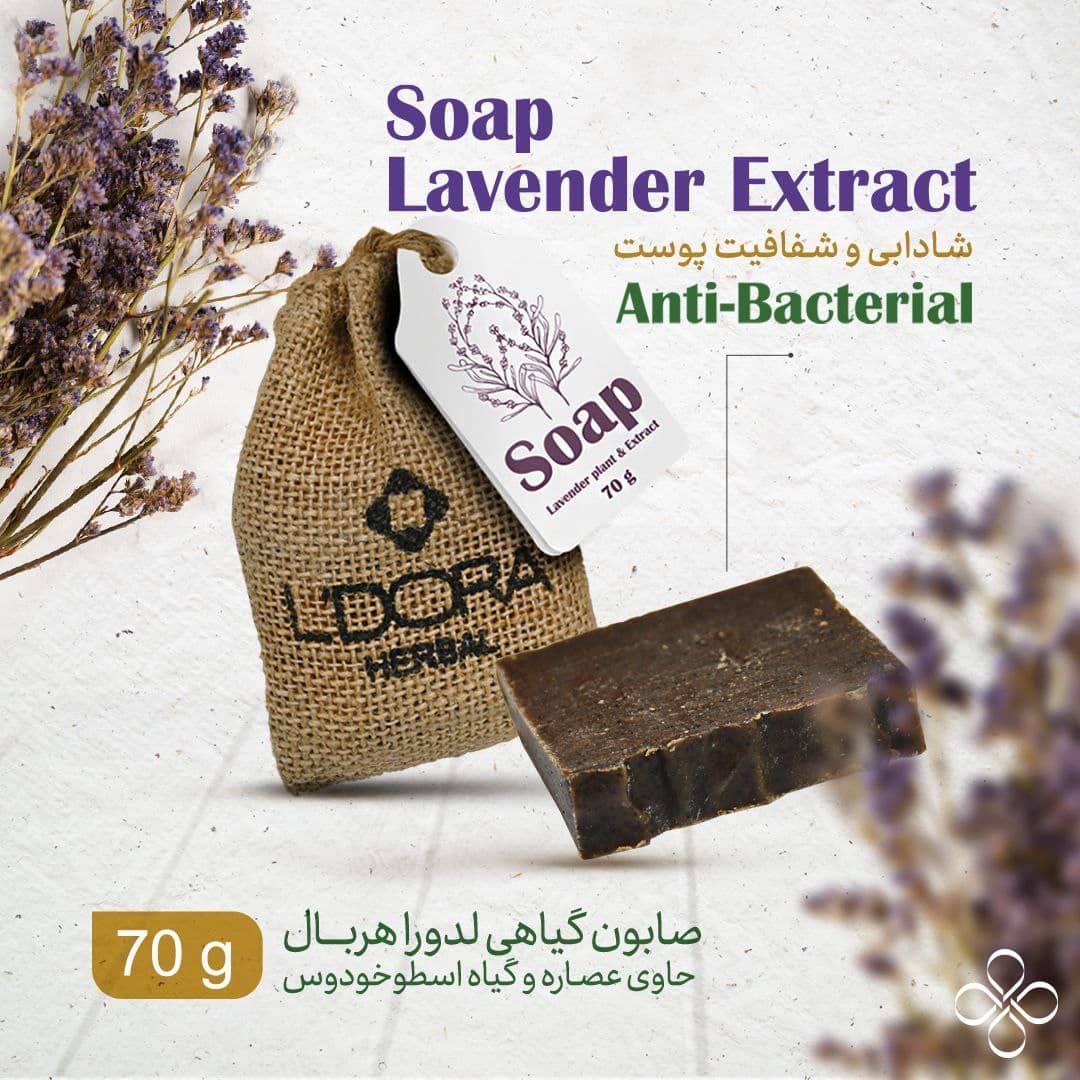 صابون گیاهی اسطوخودوس لدورا (لوندر)